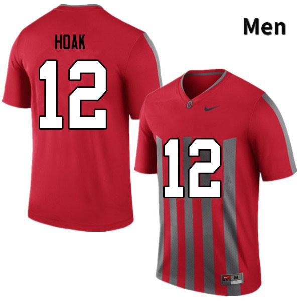 Ohio State Buckeyes Gunnar Hoak Men's #12 Retro Authentic Stitched College Football Jersey